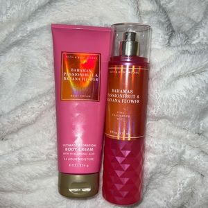 Bahamas Passionfruit and banana flower faceted body care